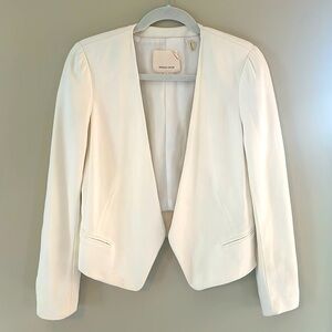 Rebecca Taylor open front blazer in Off White